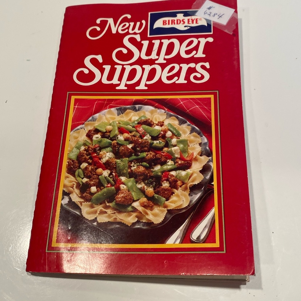 Vintage 1980 “New Super Suppers,” by Birds Eye, Spiral-bound Paperback Cookbook
